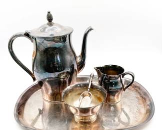 Wm. Rogers "Paul Revere" Style Teapot Set