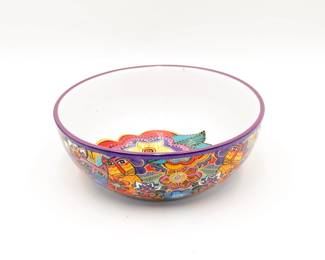 Laurel Burch Ceramic Carlotta Cat Bowl