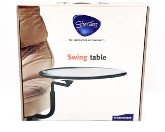 Stressless Swing Table in Brown Stain Finish