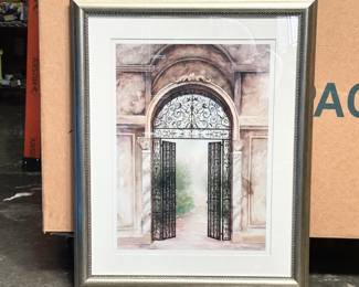 Framed Architectural Entryway Print