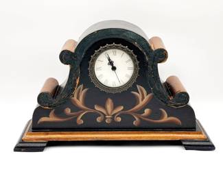Wooden French-Style Mantel Clock