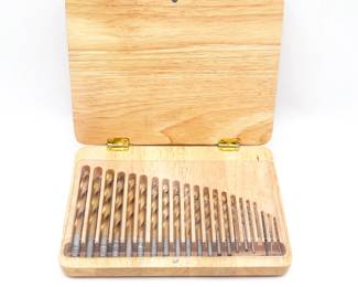 Skillcraft Drill Bit Set in Wooden Case