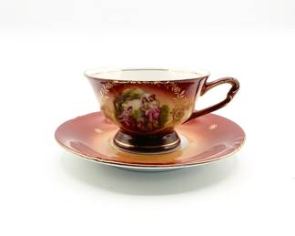 Vintage Bavaria Demitasse Cup & Saucer – Royal Vienna/Fragonard Style