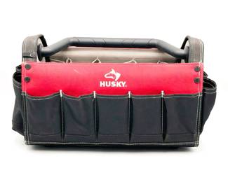 Husky 17" Open Tool Tote Bag with Multiple Pockets