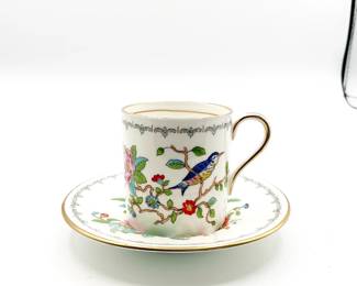 Aynsley Pembroke Bone China Demitasse Cup & Saucer Set