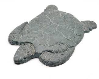 Handcrafted Cast Plaster Sea Turtle Figurine
