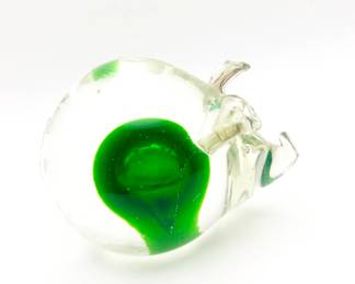 Blown Glass Pig Paperweight Figurine