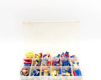 Organizer Box w/ Assorted Electrical Connectors