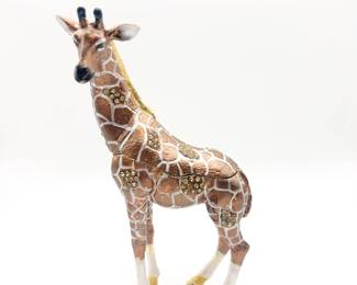Jeweled & Enameled Giraffe Trinket Box