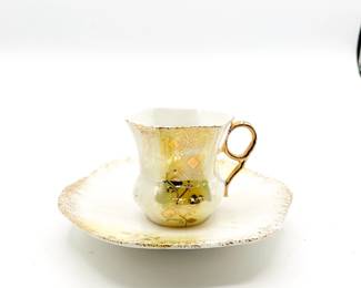 Vintage Porcelain Teacup & Saucer Set