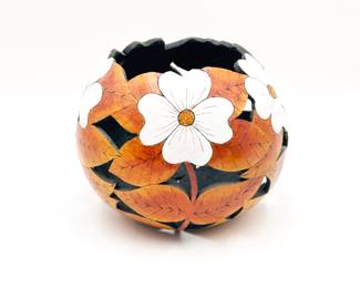 Hand-Painted and Hand-Carved Gourd Art by Bill Wilson