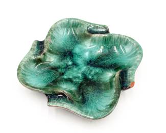 Blue Mountain Pottery Leaf Dish