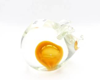 Blown Glass Pig Paperweight Figurine