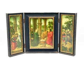 Reproduction Triptych Artwork of "The Life of the Virgin"