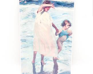 Joaquín Sorolla y Bastida The Two Sisters Print