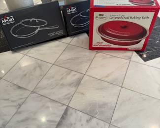 New in Box All Clad and Le Creuset