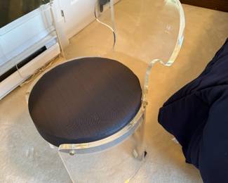 Lucite Modern Stool
