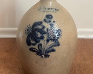 Antique-Primitive John Buger-Rochester, New York Crock