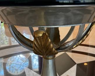 Round glass table