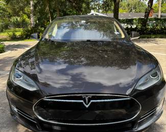 TESLA with charger