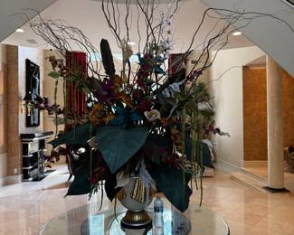 Silk Plants with Urns