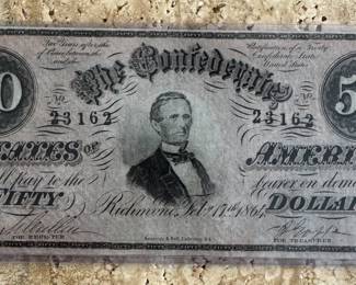 1800s Vintage Currency