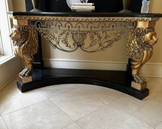 Large Bronze and Marble Entry Way Table.  Retail was $8000