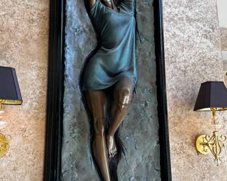 Signed Sculpture.  Very scarce.  Life Size
