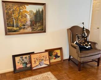 original artwork, bagpipes