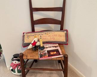 antique ladder back chair
