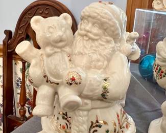 Lenox Christmas Santas, Sleds, Reindeers & Angels w/boxes