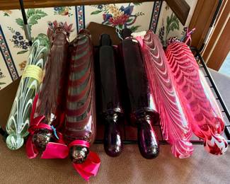Huge collection of Vtg. rolling pins