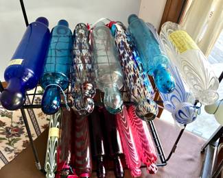 Huge collection of Vtg. rolling pins