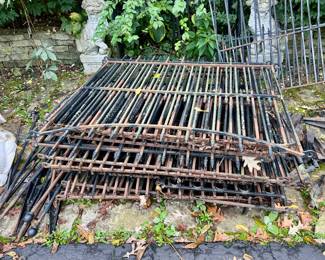 Wrought iron fencing 