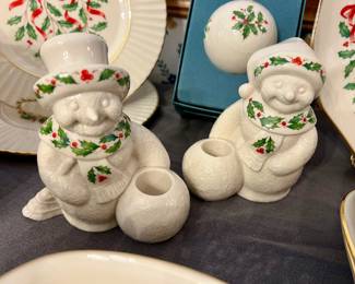 Lenox Christmas dishware, ornaments, tableware and more,  w/boxes - candle sticks