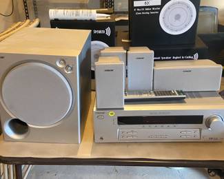 Speakers with receiver.