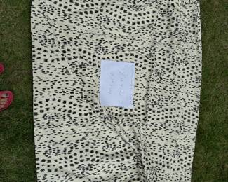 Console table cover, 48"W x 16"D x 28" drop