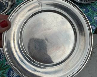 Sterling Stieff bread and butter plates, 4