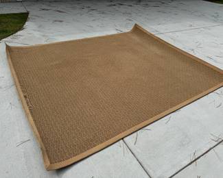 Great condition jute rug, about 11x9'