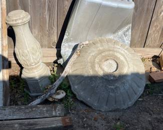 CONCRETE BIRDBATH