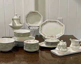JOHNSON BROTHERS “ETERNAL BEAU” CHINA SET