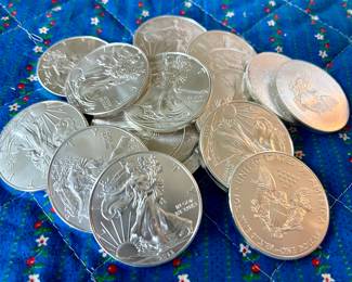 .999 1 OUNCE SILVER LIBERTY COINS