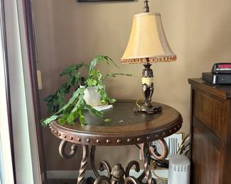 Live plants and beautiful accent tables