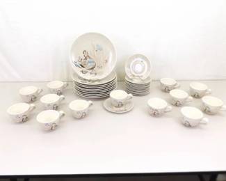 Lot of Vintage Red Wing Bob White Dinnerware
