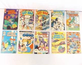 Lot of 10 Vintage Charlton Comic Books
