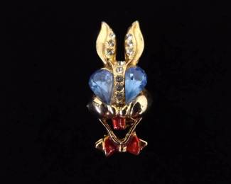 RARE Costume Bunny Brooch

