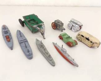 Lot of Antique and Vintage Die Cast Tootsie, etc. Toys
