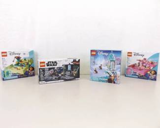 Lot of 4 NEW in Unopened Box Disney, and Star Wars Lego Sets
