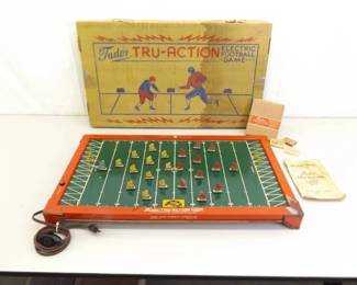 Vintage Original WORKING Tudor Electric Football Game in Original Box
