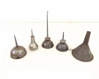 Lot of Vintage Sewing Machine Oil Cans
